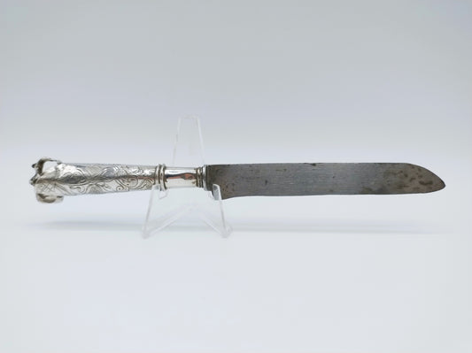 Silberner Messergriff mit Stahlklinge, J. Kuyper, Middelburg, 1750