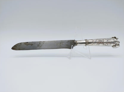 Zilveren mesheft met stalen lemmet, J. Kuyper, Middelburg, 1750
