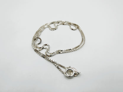 Zilveren venetiaans collier, 45 cm