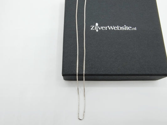 Zilveren venetiaans collier, 42 cm