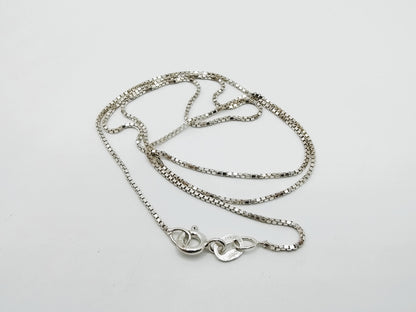Zilveren venetiaans collier, 42 cm