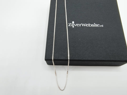 Zilveren venetiaans collier, 42 cm