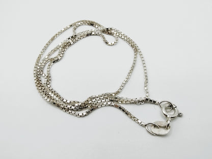 Zilveren venetiaans collier, 42 cm