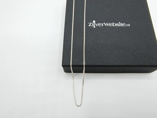 Zilveren venetiaans collier, 50 cm