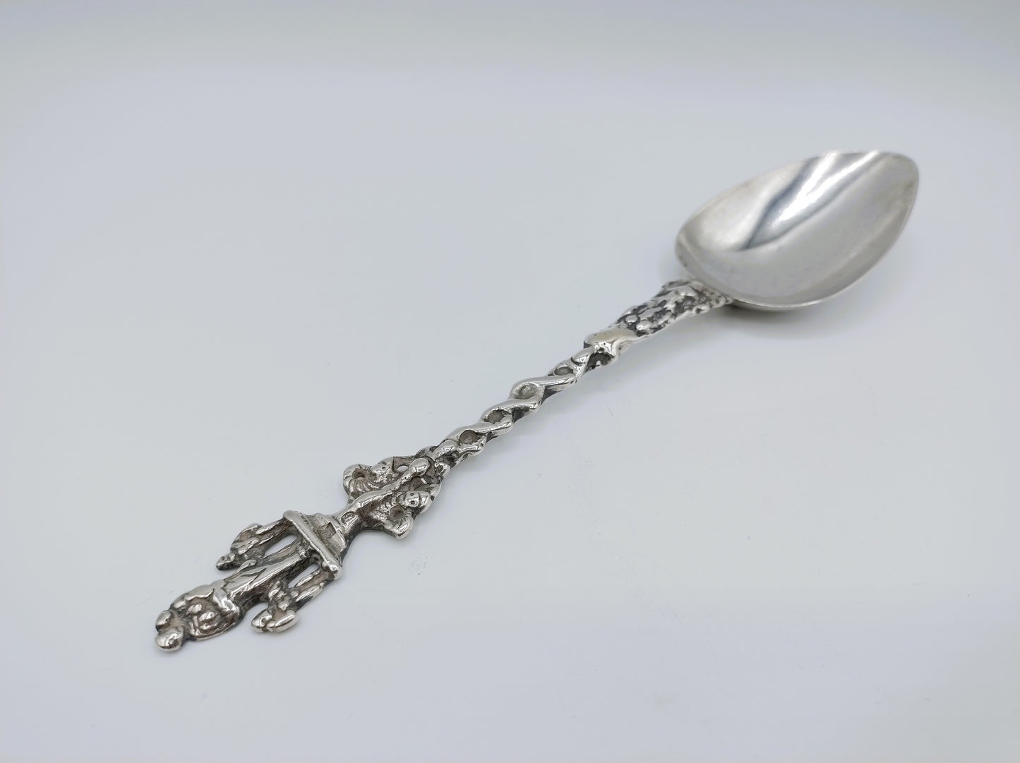 Silver commemorative spoon, mother's love, 1868