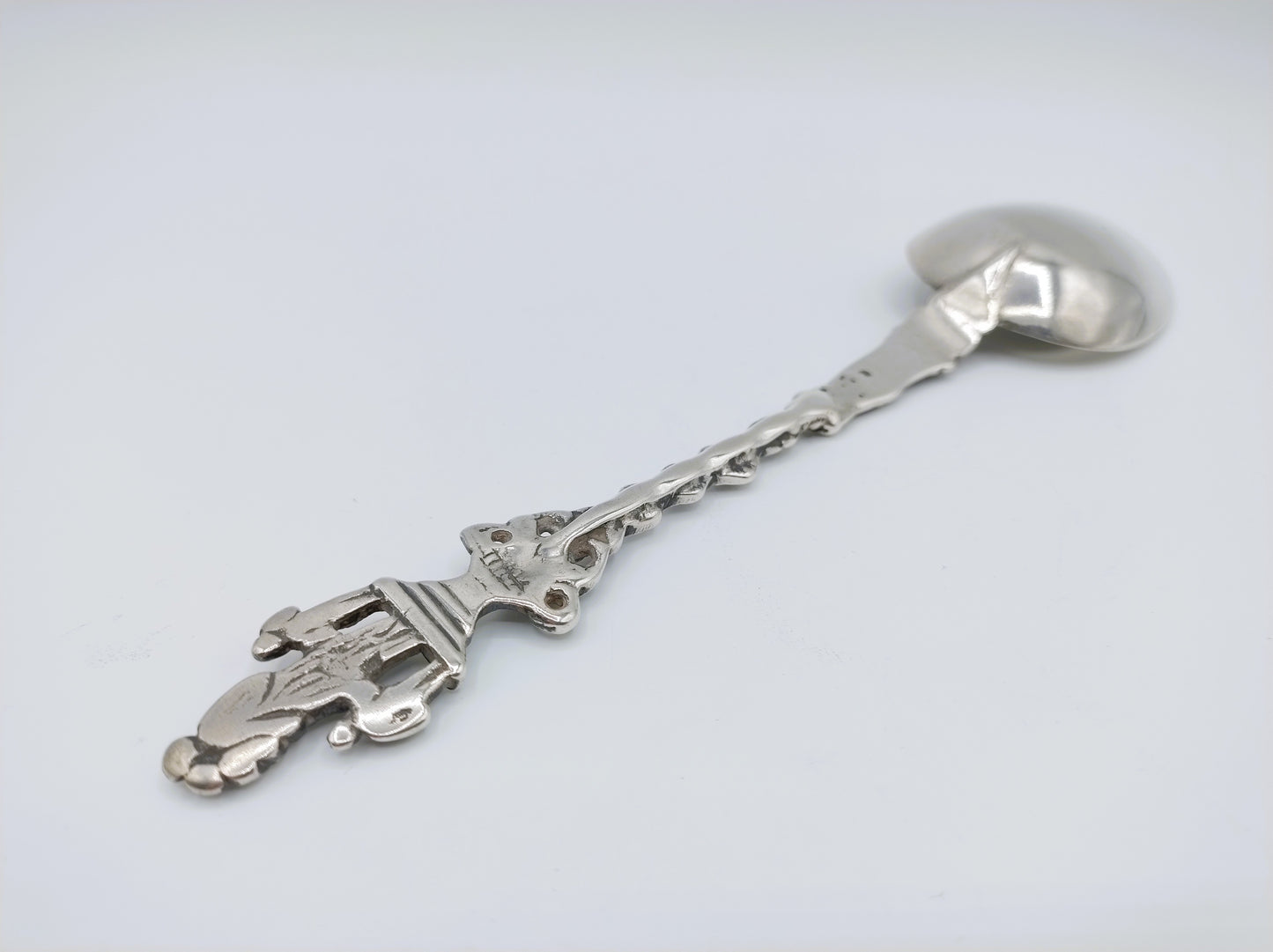 Silver commemorative spoon, mother's love, 1868