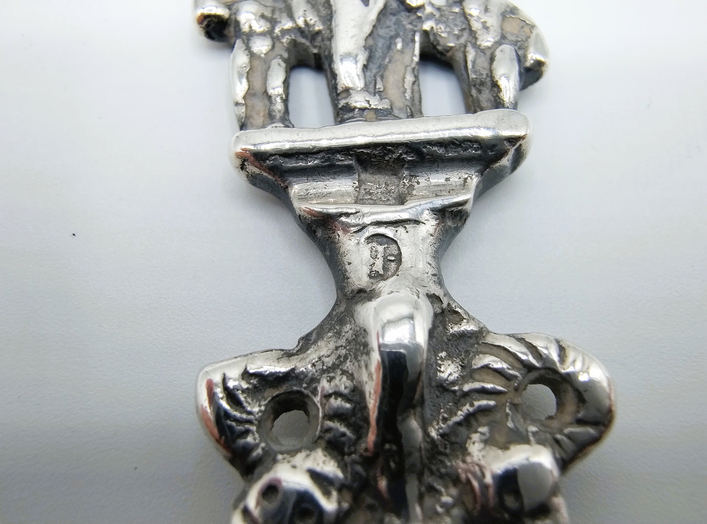 Silver commemorative spoon, mother's love, 1868