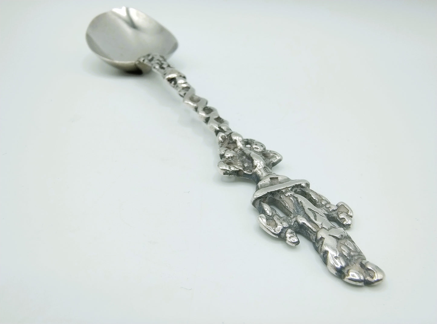 Silver commemorative spoon, mother's love, 1868