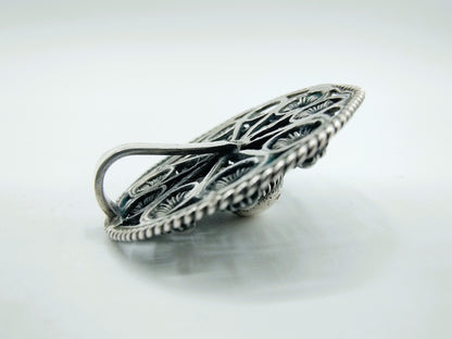 Zilveren Zeeuwse knop hanger
