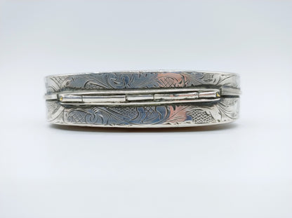 Hollandse zilveren snuifdoos met parelmoer, ca. 1800