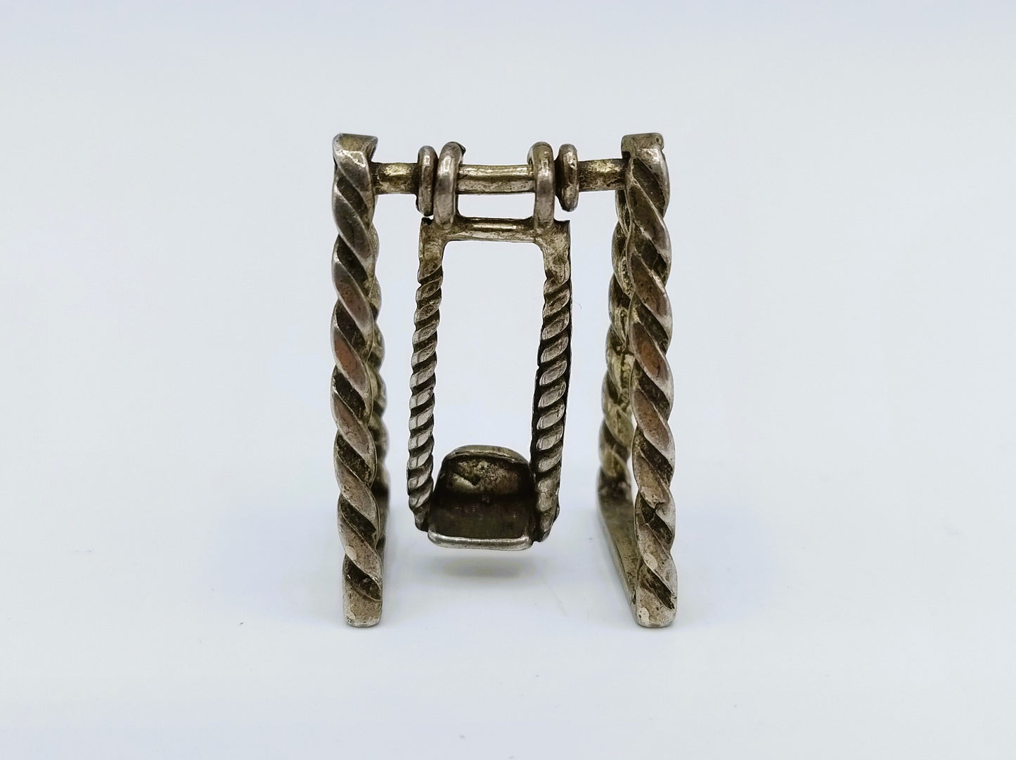 Silberminiatur, Schaukel, Italien, 800