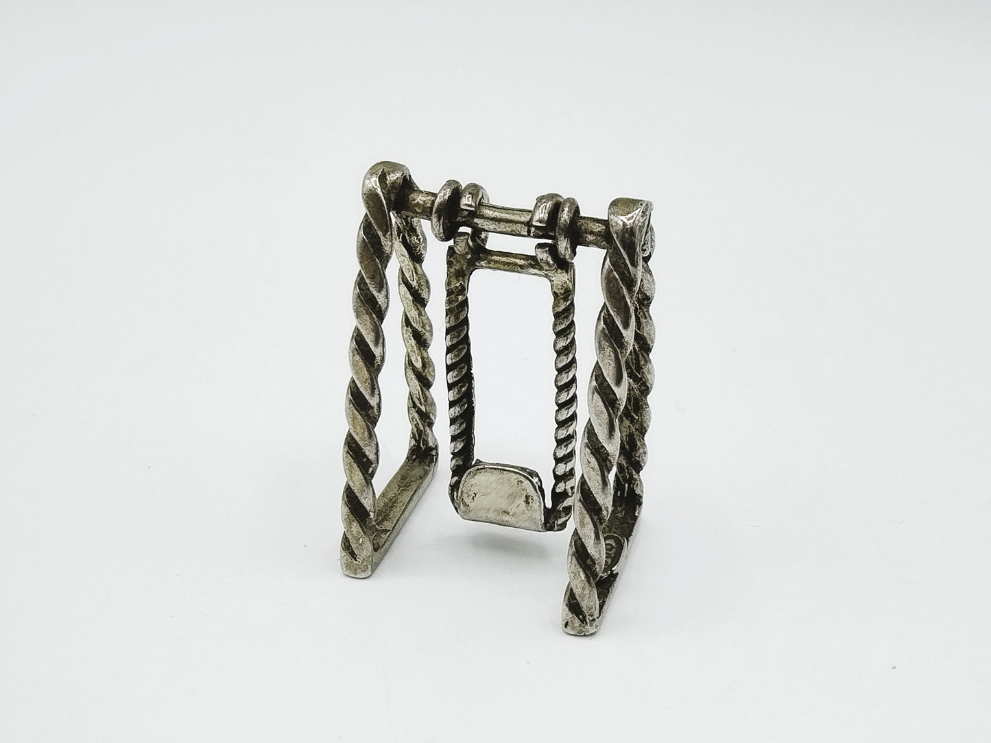Silberminiatur, Schaukel, Italien, 800