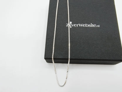 Zilveren venetiaans collier, 42 cm