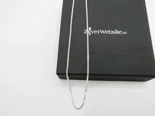 Zilveren venetiaans collier, 42 cm