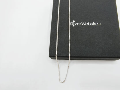Zilveren venetiaans collier, 50 cm