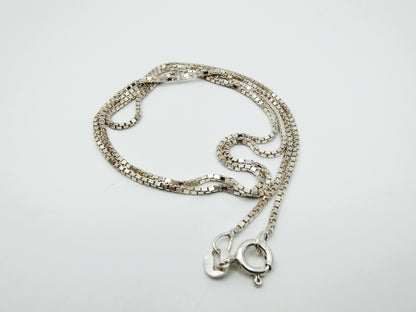 Zilveren venetiaans collier, 50 cm