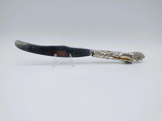 Zilveren mesheft met lemmet, B.W. van Eldik, Zutphen, ca. 1925