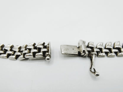 Silver bars design necklace, 43 cm