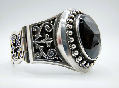 Jewelry set, silver bracelet, brooch and ring, Niekerk, Schoonhoven.