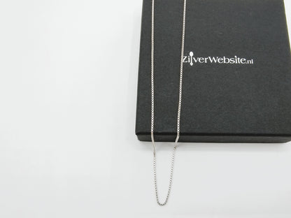 Zilveren venetiaans collier, 60 cm