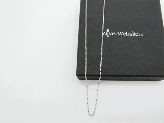 Zilveren venetiaans collier, 60 cm