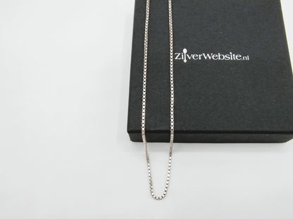 Zilveren venetiaans collier, 50 cm