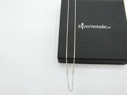 Zilveren venetiaans collier, 38 cm