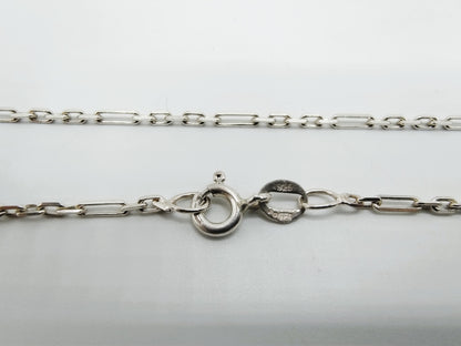 Zilveren enkelbandje F- Anker, 25 cm