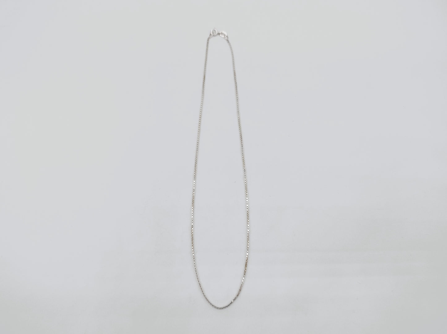 Zilveren venetiaans collier, 38 cm