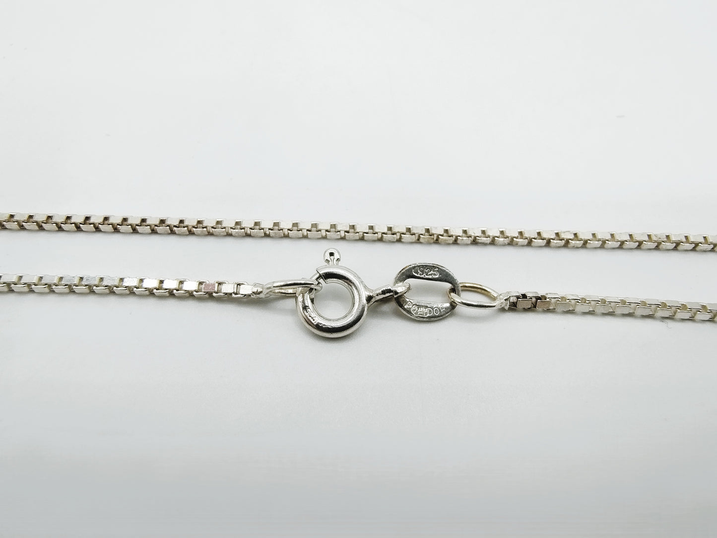 Zilveren venetiaans collier, 38 cm
