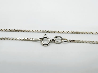 Zilveren venetiaans collier, 38 cm