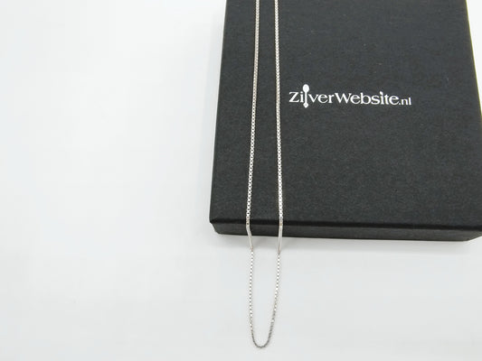 Zilveren venetiaans collier, 50 cm