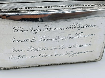 Zilveren tabaksdoos, H. Capoen, Schoonhoven, 1893