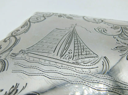 Zilveren tabaksdoos, H. Capoen, Schoonhoven, 1893