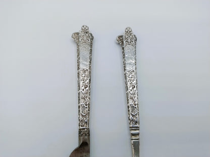 Silver travel cutlery, fork and knife, Netherlands, ca. 1600