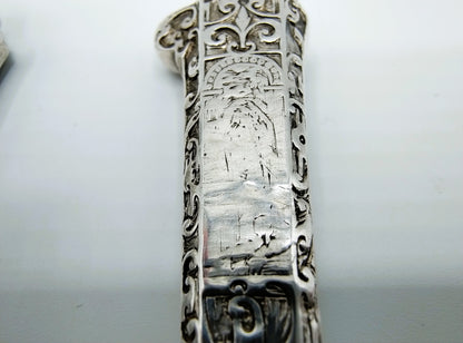 Silver travel cutlery, fork and knife, Netherlands, ca. 1600