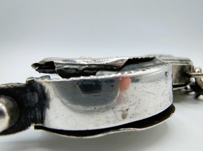 Zilveren tasbeugel met ketting, H.N. Hubert, Groningen, ca. 1790