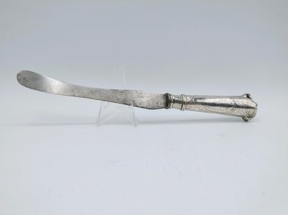 Silver knife handle with steel blade, Friesland, ca. 1770