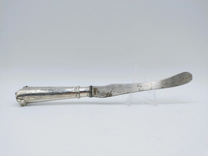 Silver knife handle with steel blade, Friesland, ca. 1770
