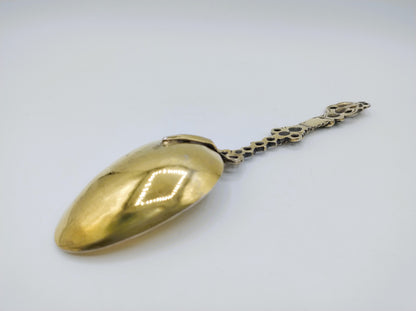 Zilveren gelegenheidslepel, B. Feenstra, Makkum, 1801