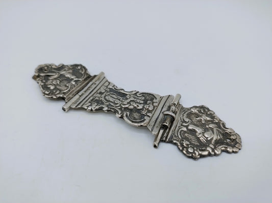 Zilveren bijbelslot, V. Brouwer, Zwolle/Kampen, ca. 1840
