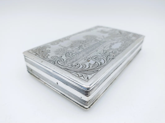 Zilveren tabaksdoos, C. Hooijkaas Jz, Schoonhoven, 1895