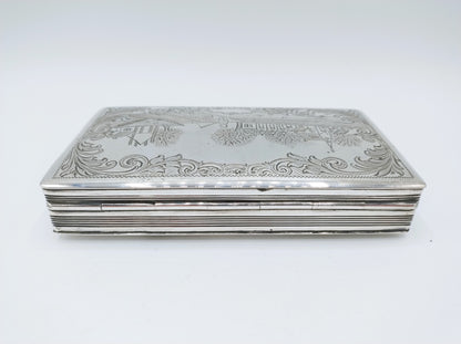 Zilveren tabaksdoos, C. Hooijkaas Jz, Schoonhoven, 1895