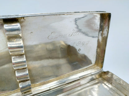 Zilveren tabaksdoos, C. Hooijkaas Jz, Schoonhoven, 1895