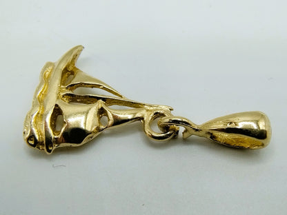 Gouden hanger van een zeilboot, 14 karaats