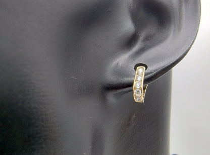 Goldohrringe mit Zirkonia