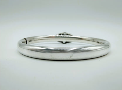 Zilveren slavenarmband met ornament