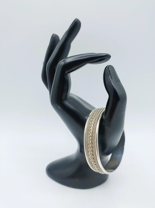Zilveren armband met touwmotief