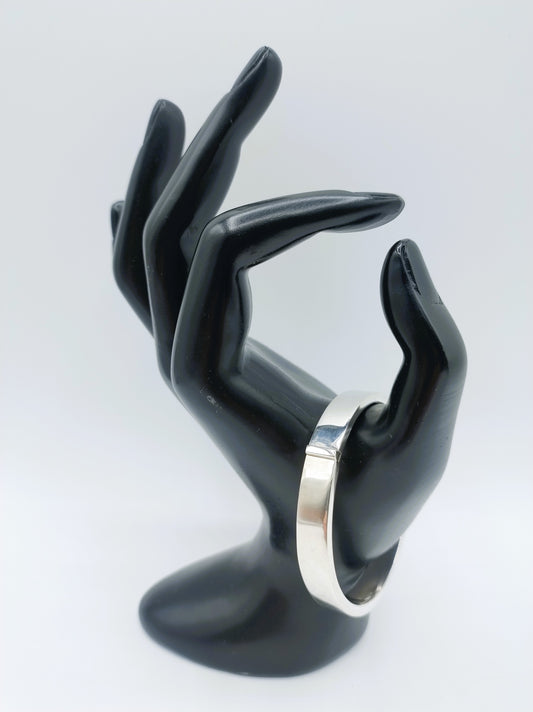 Zilveren scharnier armband, 925