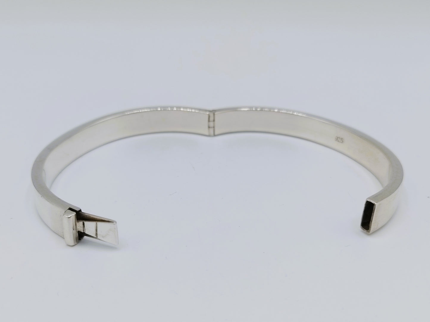 Zilveren scharnier armband, 925